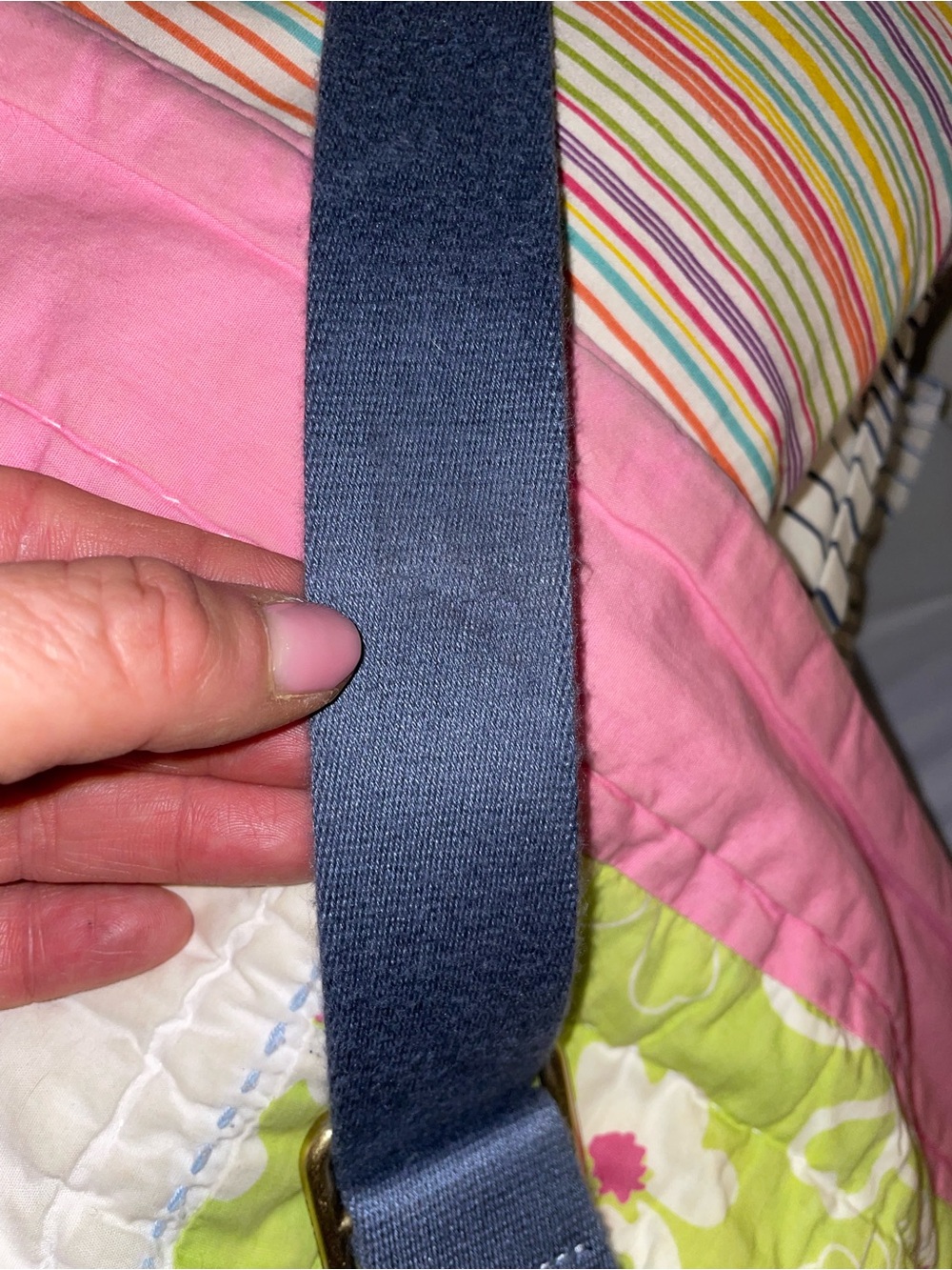 COACH REPURPOSED/LOVED PATCHWORK DENIM CARGO TOTE BAG 26!! - Picture 7 of 14